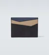 Loewe Puzzle Colorblocked Leather Card Holder In Multi