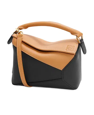 Loewe Mini Puzzle Bag In Classic Calfskin In Black