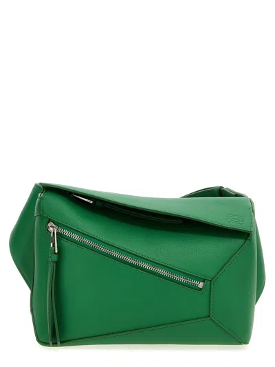Loewe Puzzle Crossbody Bags Green