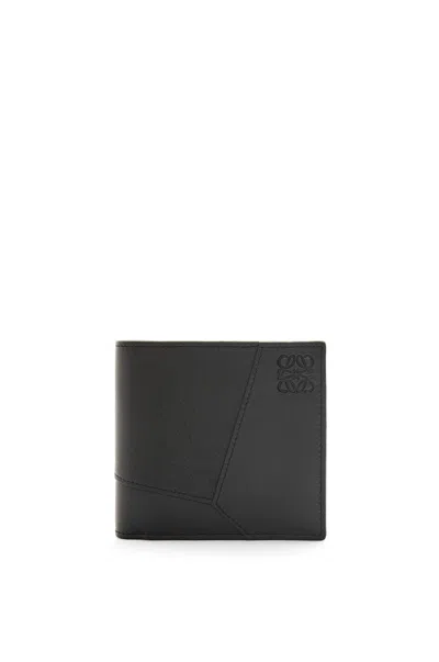 Loewe Puzzle Edge Bifold Coin Wallet In Black