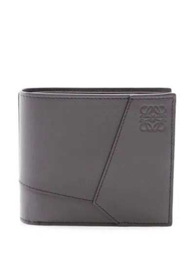 Pre-owned Loewe Puzzle Edge Bifold Wallet In Grey