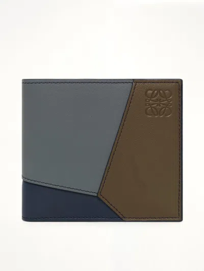 Loewe Puzzle Edge Bifold Wallet Multi In Blue