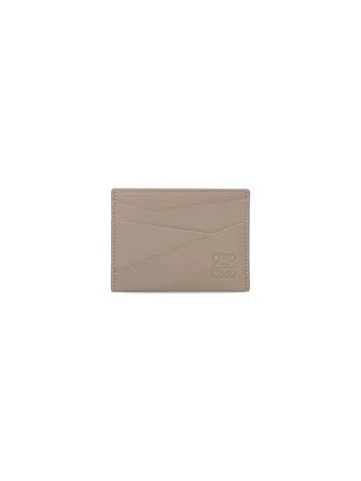 Loewe "puzzle Edge" Card Holder In Sand