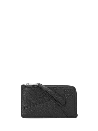 Loewe Puzzle Edge Coin Purse In Black