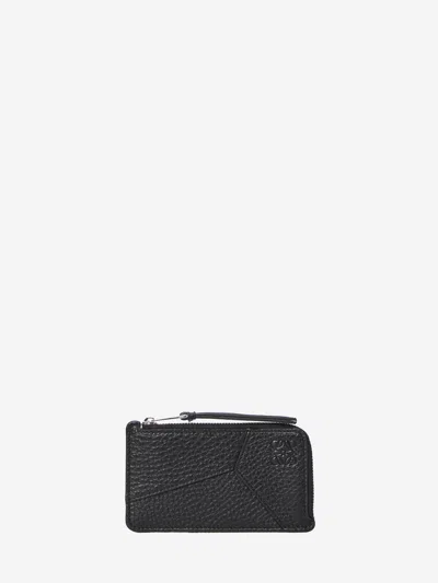 Loewe Puzzle Edge Coinholder In Black
