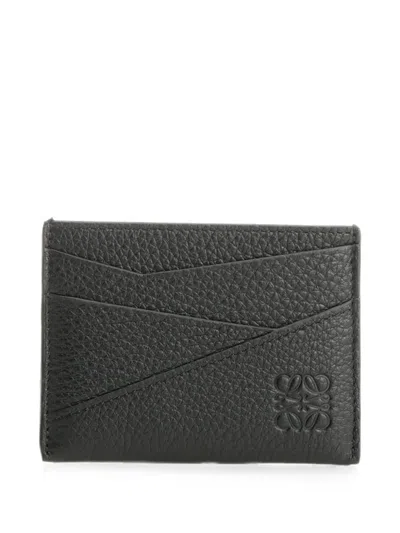 Loewe Puzzle Edge Grained-leather Cardholder In Black