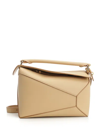 Loewe Puzzle Edge Handbags Beige