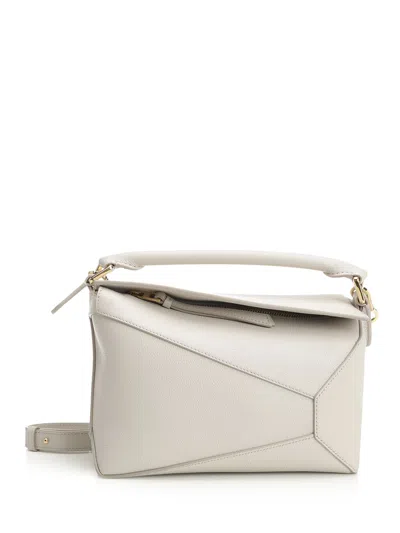 Loewe Puzzle Edge Handbags White