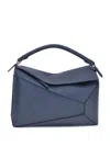 Loewe Puzzle Edge Large Handbag In Blue