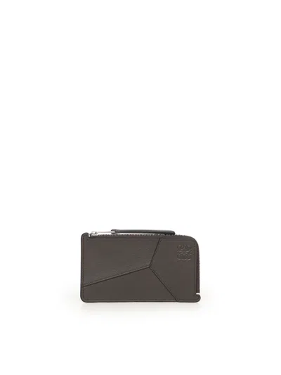 Loewe Puzzle Edge Large Wallet In Gray