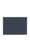 Loewe Men Puzzle Edge Leather Card Case In Blue