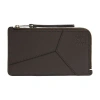 Loewe Puzzle Edge Long Card And Coin Holder In Classic Calf Leather In Grey