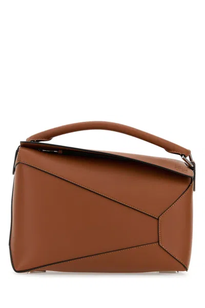 Loewe Puzzle Edge Medium Bag A510p49x14 Tan