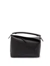 Loewe `puzzle Edge` Medium Bag In Black