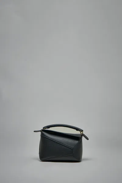 Loewe Puzzle Edge Mini Bag In Black