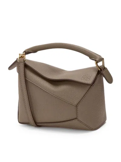 Loewe Puzzle Edge Mini Bag In Grenade Leather In Brown