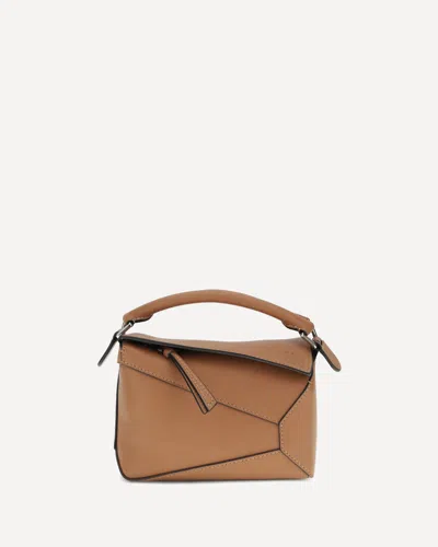 Loewe Puzzle Edge Mini Handbag In Brown