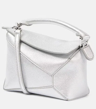 LOEWE PUZZLE EDGE MINI LEATHER CROSSBODY BAG