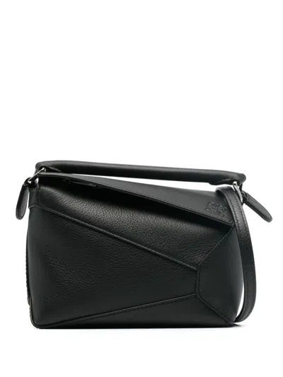 LOEWE LOEWE PUZZLE EDGE MINI LEATHER HANDBAG