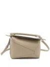 Loewe Puzzle Edge Mini Leather Handbag In Neutral