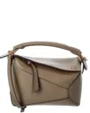 Loewe Puzzle Edge Mini Leather Shoulder Bag In Neutral