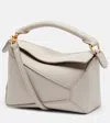 Loewe Puzzle Edge Mini Leather Shoulder Bag In White