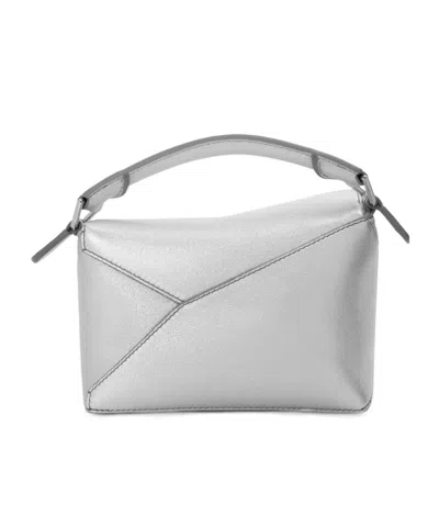 Loewe Puzzle Edge Mini Shoulder Bag In Gray