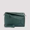 Loewe Puzzle Edge New Large Shoulder Bag In Green