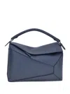 Loewe Puzzle Edge Large Handbag In Blue