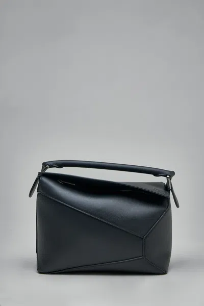 Loewe Puzzle Edge Small Bag In Black