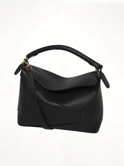 Loewe Puzzle Edge Small Bag In Black