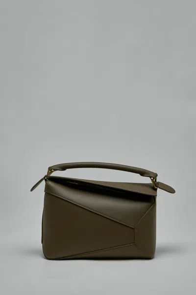 Loewe Puzzle Edge Small Bag In Brown