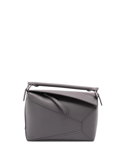 Loewe `puzzle Edge` Small Bag In Gray