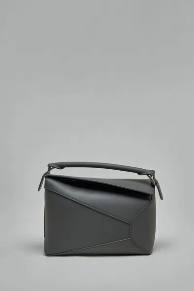 Loewe Puzzle Edge Small Bag In Gray
