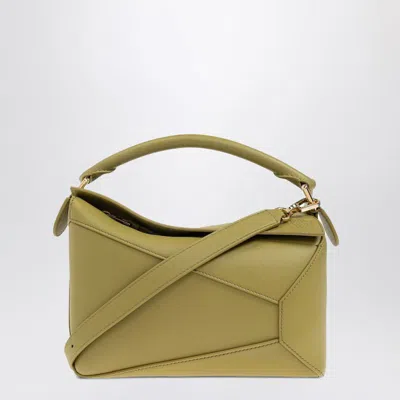 Loewe Puzzle Edge Small Bag Light Moss In Brown
