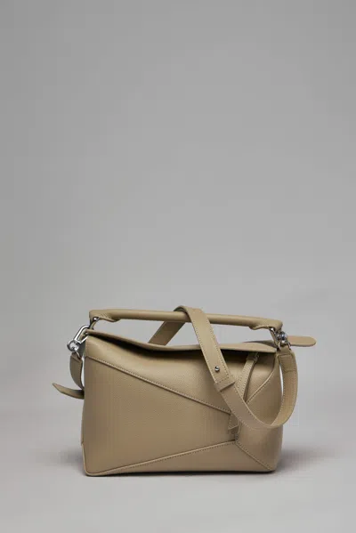 Loewe Puzzle Edge Small Bag In Sand
