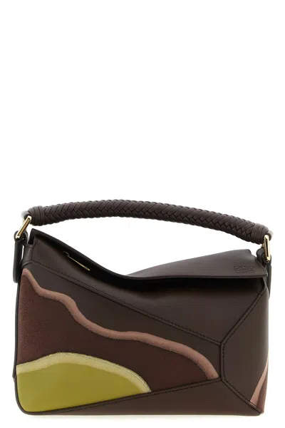 Loewe 'puzzle Edge' Small Handbag In Brown