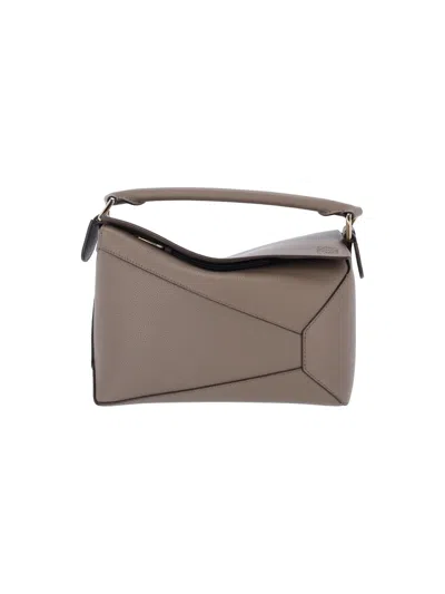 Loewe "puzzle Edge" Small Handbag In Brown
