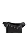 Loewe Men Puzzle Edge Small Leather Bumbag In Black