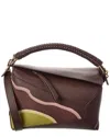 Loewe Puzzle Edge Small Leather Sholder Bag In Multi
