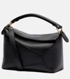 Loewe Medium Puzzle Edge Top Handle Bag In Black