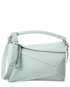 Loewe Puzzle Edge Small Leather Shoulder Bag In Blue