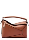 Loewe Small Puzzle Edge Bag In Classic Calfskin Leather In Brown