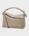 Loewe Puzzle Edge Small Top-handle Bag In Grain Leather In Brown