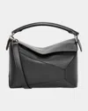 Loewe Puzzle Edge Small Top-handle Bag In Leather In Black