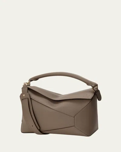 Loewe Puzzle Edge Top-handle Bag In Leather In Brown