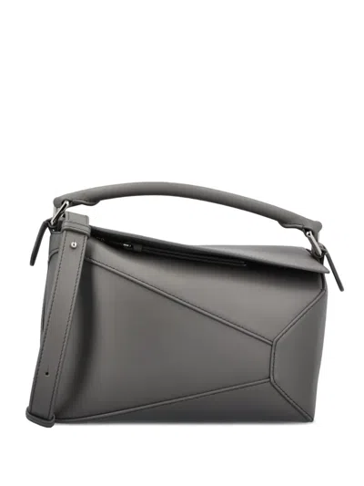 Loewe Puzzle Edge Tote Bag In Gray