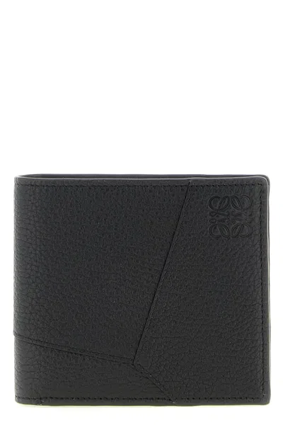 Loewe Puzzle Wallet In Black