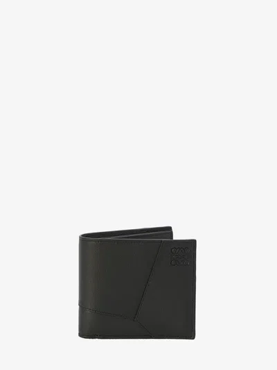 Loewe Puzzle Edge Wallet In Black