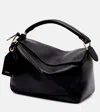 Loewe Puzzle Small Leather Tote Bag In Black